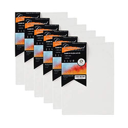 CONDA 5×7 inch Canvas Panels Pack of 12 Artist Quality Acid Free Canvas Board