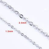 Outus 33 Feet Stainless Steel DIY Link Chain Necklaces with 20 Lobster Clasps and 30 Jump Rings for