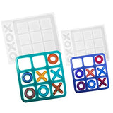 Juanya 2 Pack Tic Tac Toe Board Game Silicone Resin Molds, X O Board Game Playing Epoxy Casting Mold for Adults/Children, Indoor/Outdoor Table Game, Home Decoration, Handmade Gift