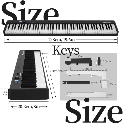 Cossain 88 Key Digital Piano, Folding Piano Keyboard [Full Size