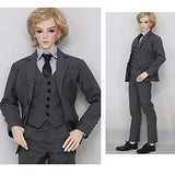 SFLCYGGL 5 Pcs Set Uncle Professional Suit Coat + Shirt + Pants + Vest + Tie, for 1/3 Boy BJD Doll Clothes Dress Up