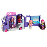 Barbie Sets, Extra Mini Minis Vehicle Playset with Doll, Expandable Tour Bus, Clothes and Accessories
