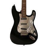 Sawtooth ST-ES-BKC-KIT-3 Black Electric Guitar with Chrome Pickguard - Includes Accessories, Amp, Gig Bag and Online Lesson