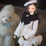 Handmade BJD Doll 1/3 Fashion Girls Ball Jointed SD Dolls with Clothes Set Shoes Hair 3D Eye and Makeup face, DIY Toys Best Gifts Collection