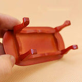 PULABO 1:12 Dollhouse Miniature Coffee Table Living Room Furniture Doll House Red Table Durable Service Practical