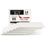 14 Pack 5 x 7 Canvas Panels - Academy Art Supply Value Pack Blank Canvas Panel Boards