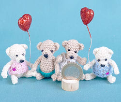 Dollhouse Miniatures Amigurumi bear in gift box crochet tiny bunny Little Toy bunny Blythe dolls accessory