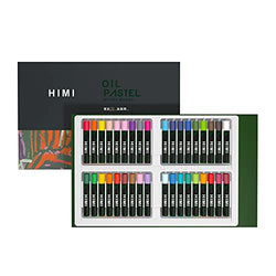HIMI Oil Pastels, Set of 36 Soft Pastel Sticks for Arts & Crafts Projects, Drawing, Blending, Layering, Shading, Art Supplies for All Ages