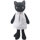 JIARU Dressed Stuffed Animals Cat Plush Toys Dolls Black 13 Inches