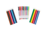 12 Gel Pens & 24 Pre-sharpened Colored Pencils Value Pack | 5 Solid, 4 Metallic and 3 Fluorescent