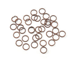 Darice 120 Piece Jump Ring, 7 mm, Antique Copper Finish