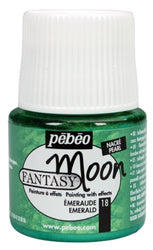 Pebeo 167018CAN  Fantasy Moon Paint 45ml, Emerald