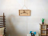 Dollhouse Miniature Wooden Frame with Hanger, BJD Doll Diorama Interior Wall Art