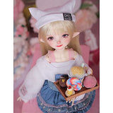 KDJSFSD BJD Doll 1/6 Pretty Girl 34cm Ball Jointed Dolls Action Full Set Figure SD Doll with Clothes Wig Shoes Hat