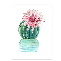 5D Diamond Painting Kits for Adults, Kids. Home Decoration, Room, Office, Gift for Her Plant Cactus Pink Flower 11.8x15.7Inches