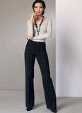 Vogue Patterns Misses' Custom-Fit Boot cut Pants, 14-16-18-20-22, Red