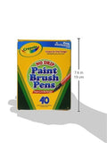 Crayola 546203 40 Ct Brush Tip Markers