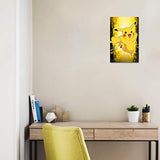 Pocket Monster Pikachu 5D Diamond Painting Kits for Adults Pokemon Full Drill Round Diamond Crystal Home Nursery Wall Decoration, 12x18in