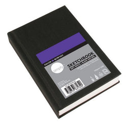 Daler-Rowney : Black case bound pad 6 x 4 inch - 100gsm - 110 sheets