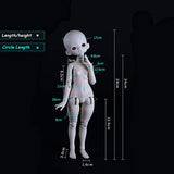 ZWJX Delicate 26 Joints 1/6 BJD Doll Aerospace with Full Set Clothes Shoes Wig Makeup, Modern Kids DIY Dress Up Change Makeup Toy, for Gift Collection