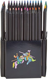 Faber-Castell Black Edition Colored Pencils - 50 Count, Black Wood and Super Soft Core Lead, Art Colored Pencils for Adult Coloring, Teens, Kids and Beginners