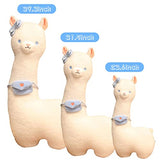 Ditucu Cute Alpaca Plush Pillow Llama Stuffed Animal Toys Kawaii Long Body Hugging Plushie Soft Giant Doll Home Decor Gifts for Kids and Lovers Blue 31.5 inch