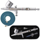 Master Airbrush Master Performance G233 Pro Set with 3 Nozzle Sets (0.2, 0.3 & 0.5mm Needles, Fluid