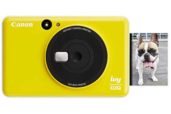 Canon Ivy CLIQ Instant Camera Printer, Mini Photo Printer with 2"X3" Sticky-Back Photo Paper(10 Sheets), Bumblebee Yellow