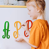 4 inch Wooden Letters Unfinished 52Pcs Alphabet Wooden Monogram Letters for Crafts Wood Letter for Home Wall Decors DIY Painting Cutouts Letter Board Kids Learning
