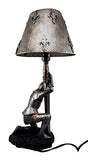 Atlantic Collectibles The Accolade Medieval Kneeling Knight Suit of Armor Side Table Lamp