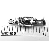 Set of Ten (10) Silver Tone Pewter Nutcracker King Charms