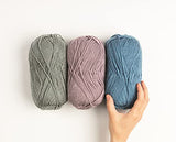 Knit Picks Brava Worsted 100% Acrylic Yarn Hypoallergenic Washable - 100 g (Solstice Heather)