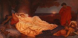 Frederic Lord Leighton - Cymon and Iphigenia, Size 16x36 inch, Gallery Wrapped Canvas Art Print Wall décor