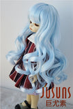 JD148 6-7inch 1/6 YOSD Doll Wigs 15-18CM Blue Long vora Princess BJD Hair Resin Dolls and porceain Doll Accessories