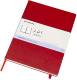 Moleskine Art Sketchbook, Hard Cover, A4 (8.25" x 11.75") Plain/Blank, Scarlet Red, 96 Pages