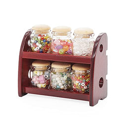 Odoria 1/6 Miniature Spice Rack with Jars Dollhouse Kitchen Accessories