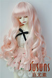 JD148 7-8inch 1/4 MSD Doll wigs 18-20CM Peach pink Long vora Princess BJD hair Resin dolls and porceain doll accessories