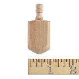 Wooden Dreidels 2-1/2 Inch, Unfinished Natural Wood Dreidels - Bag of 12