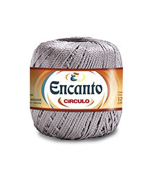 Encanto Yarn by Circulo – 100percent Viscose (Pack of 1 Ball) – 3.52 oz,140 yds – Light Worsted-Color 8473 Gray,9306126