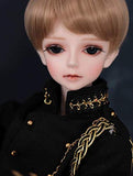 LUSHUN 1/4 BJD Doll 16inch SD Doll Classical Style Knight Boy Doll + Makeup + Clothes + Pants + Shoes + Wigs + Doll Accessories Series 15 Joints Doll Can Change Eyes