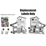 Replacement Stickers for Barbie Dreamhouse FHY73 - Includes 9 Replacement Labels for the Dreamhouse Adventure Dollhouse