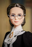 Barbie Inspiring Women Series Susan B. Anthony Collectible Doll, Approx. 12-in, Wearing Black Dress and Cameo Brooch, with Doll Stand and Certificate of Authenticity