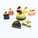 SXFSE Dollhouse Decoration Accessories,1/12 Scale Miniature Dollhouse Accessories Decoration Mini Cake Food Kids Toy