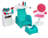 Playtime by Eimmie Hair Salon and Nail Spa Toy Set- Doll Accessories - Hair Salon, Doll Chair and Hairstyling Set for 18 Inch Doll- 18 Inch Doll Furniture