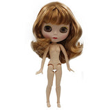 1/6 BJD Doll is Similar to Neo Blythe, 4-Color Changing Eyes Matte Face and Ball Jointed Body, 12 Inch Customized Dolls Can Changed Makeup and Dress DIY, Nude Doll Sold Exclude Clothes (SNO.9)