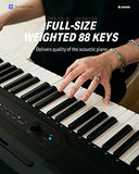 Donner SE-1 88 Key Weighted Digital Piano + Duet Piano Bench with Storage