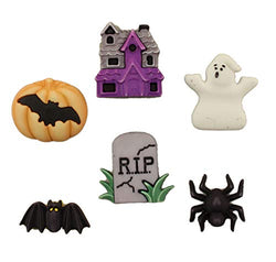 Buttons Galore Halloween Craft & Sewing Buttons - Happy Hauntings - Set of 3 Cards