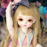 1/4 42cm BJD Resin Doll 16.53in Princess SD Doll Full Set with Fashion Clothes + Soft Wig + 3D Eyes + Exquisite Make-up, Ball Jointde Doll for Girl Gift
