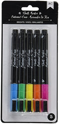 American Crafts 340291 Chalk Marker Brights 5 Pack