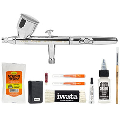 Iwata Medea Eclipse HP CS Dual Action Gravity Feed Airbrush Gun + Airbrush Cleaning Kit